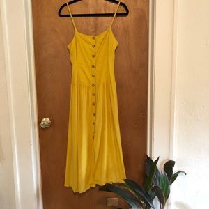Mustard EO Button Dress!